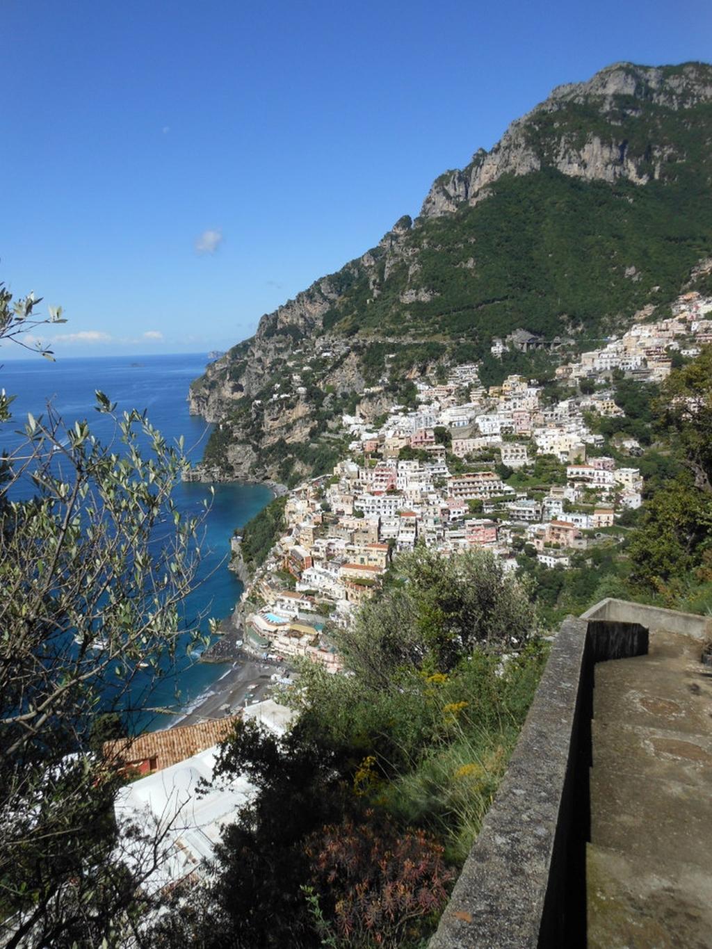 Weg nach Positano Aussicht